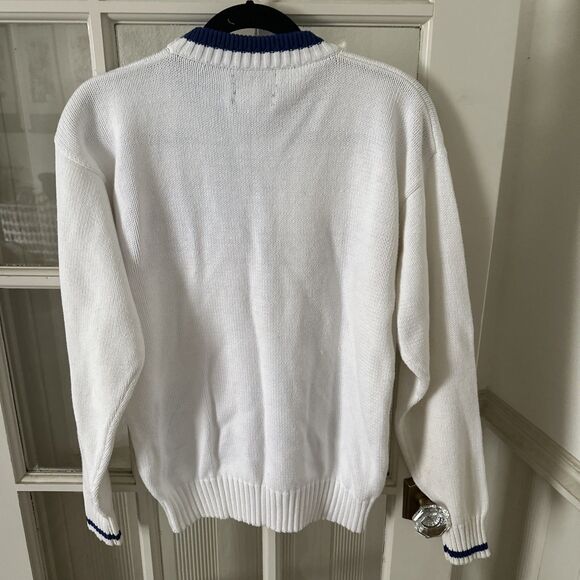 Gant Mens Medium Flag Sweater Hand Intarsia Cotton Nautical - Picture 9 of 11